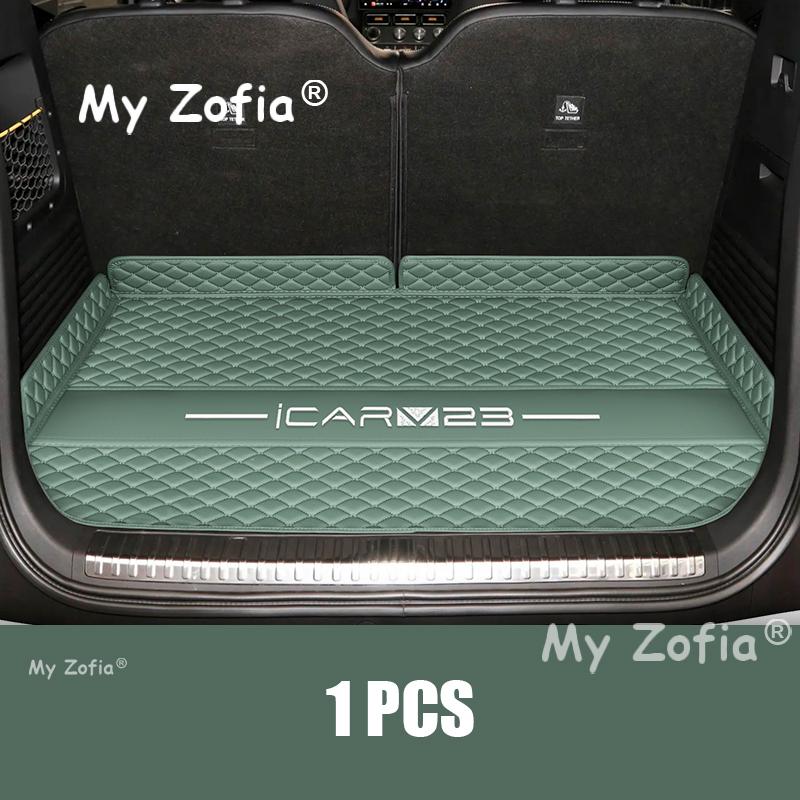For Chery iCAR V23 iCAUR V23 2025 2026 Car Trunk Protection PU Leather Mat Catpet Interior Modification Cover Part Accessories F5