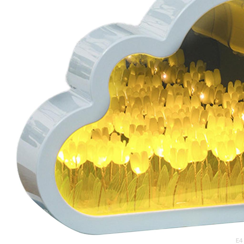 Night Light Materials Set Mirror Decoration Desk Lamp