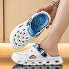 Sandals are fashionable and versatile, personalized and trendy, two-wear travel, summer hole shoes, hollow thick soles, comfortable sandals