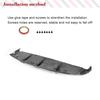 Car Auto Rear Bumper Lip Diffuser Spoiler for BMW X6 E71 35i SUV Base Bumper 2008-2013 Rear Racing Body Kits Carbon Fiber/FRP