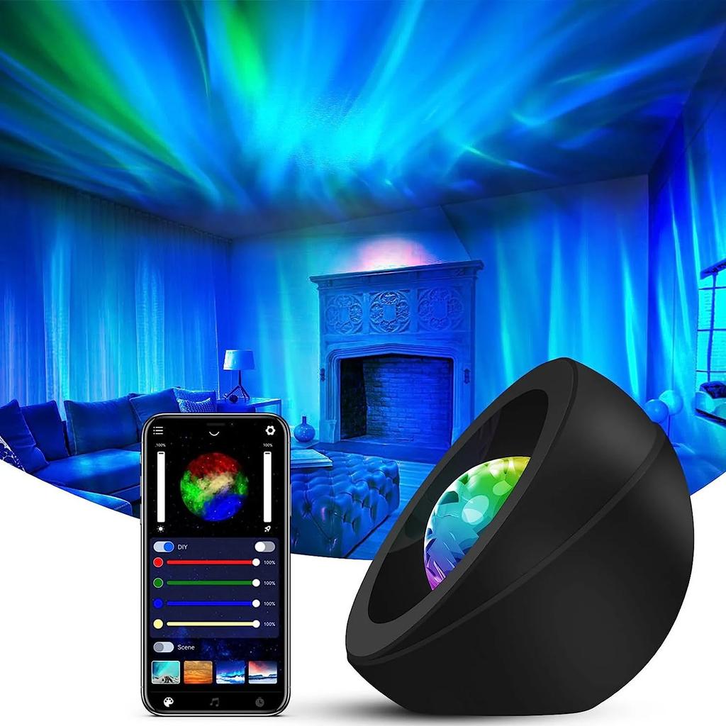 New Enhanced, Innovative Aurora LED Projector with Convenient Timer Remote for a Stunning Night Light Experience. Perfect for Cr