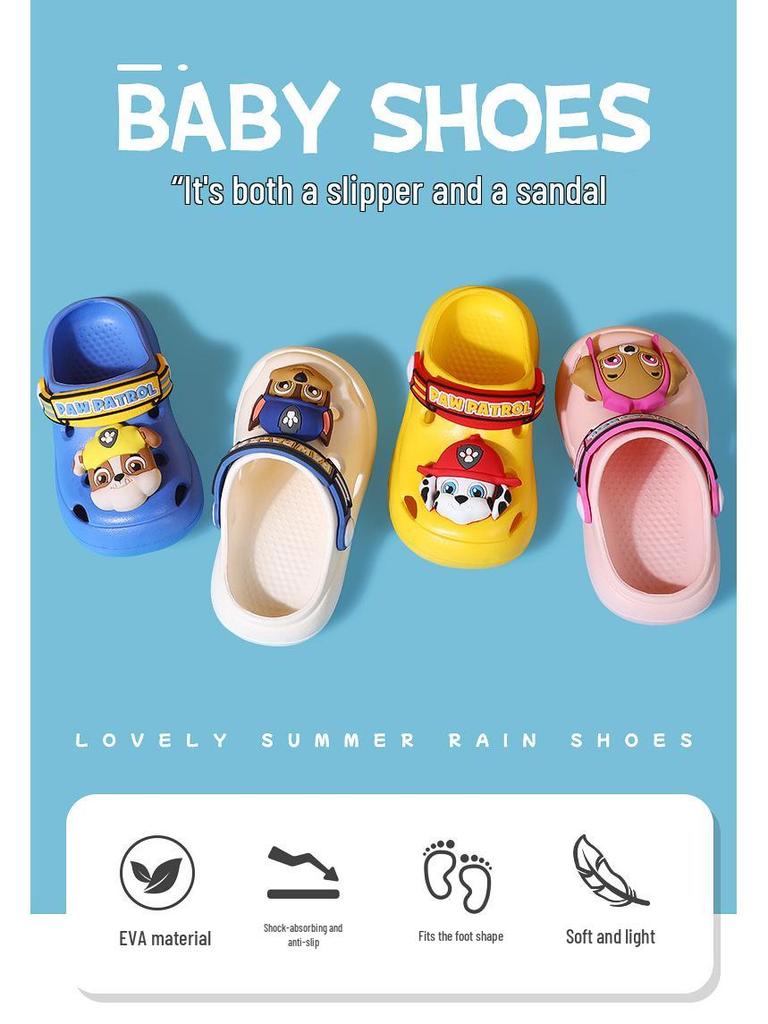 Letnie Kapcie Dziecięce Psi Patrol: Antypoślizgowy, Uroczy Wzór z Kreskówki dla Chłopców i Dziewczynek