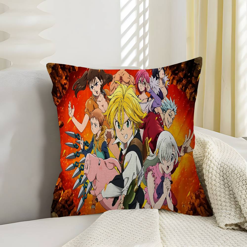 Le Sette Peccati Capitali Anime Copricuscino Copricuscino Decorazione Federa Custodia Cuscino Stampata Per Divano