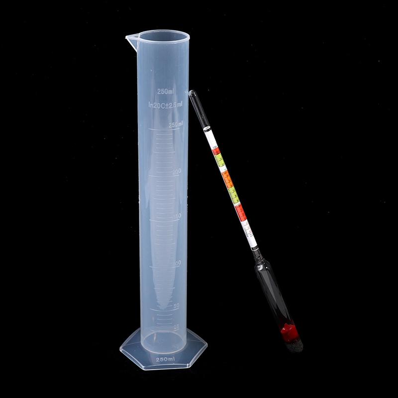 3Pcs/set Triple Scale Hydrometer For Home Brew Wine Beer Cider Alcohol Testing 3 Scale Hydrometer Wine Sugar Meter Gravity Test