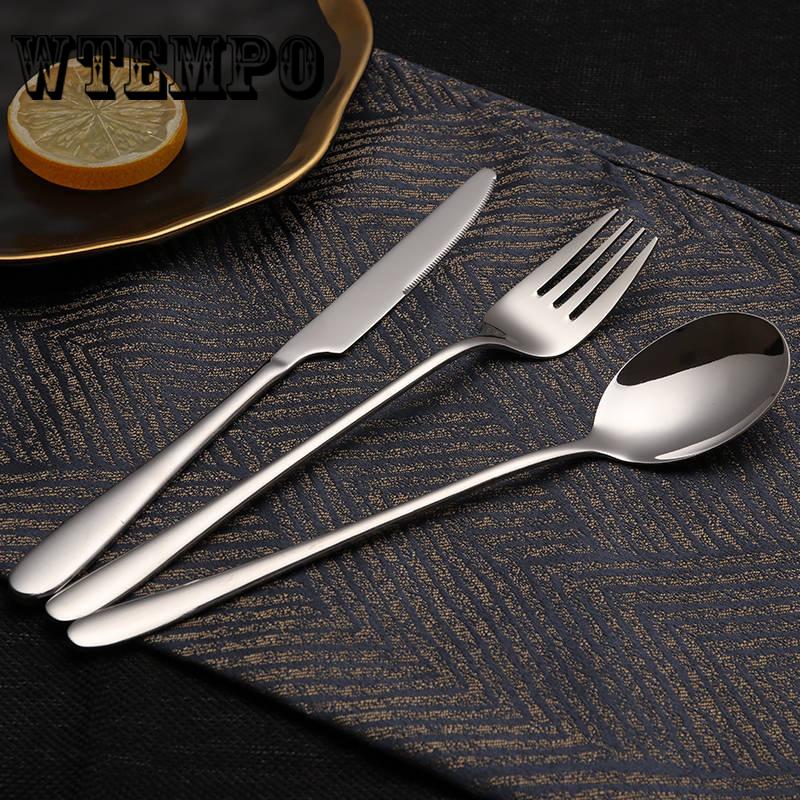 Stainless Steel Knife Fork Spoon Chopsticks Luxury Cutlery Dinnerware