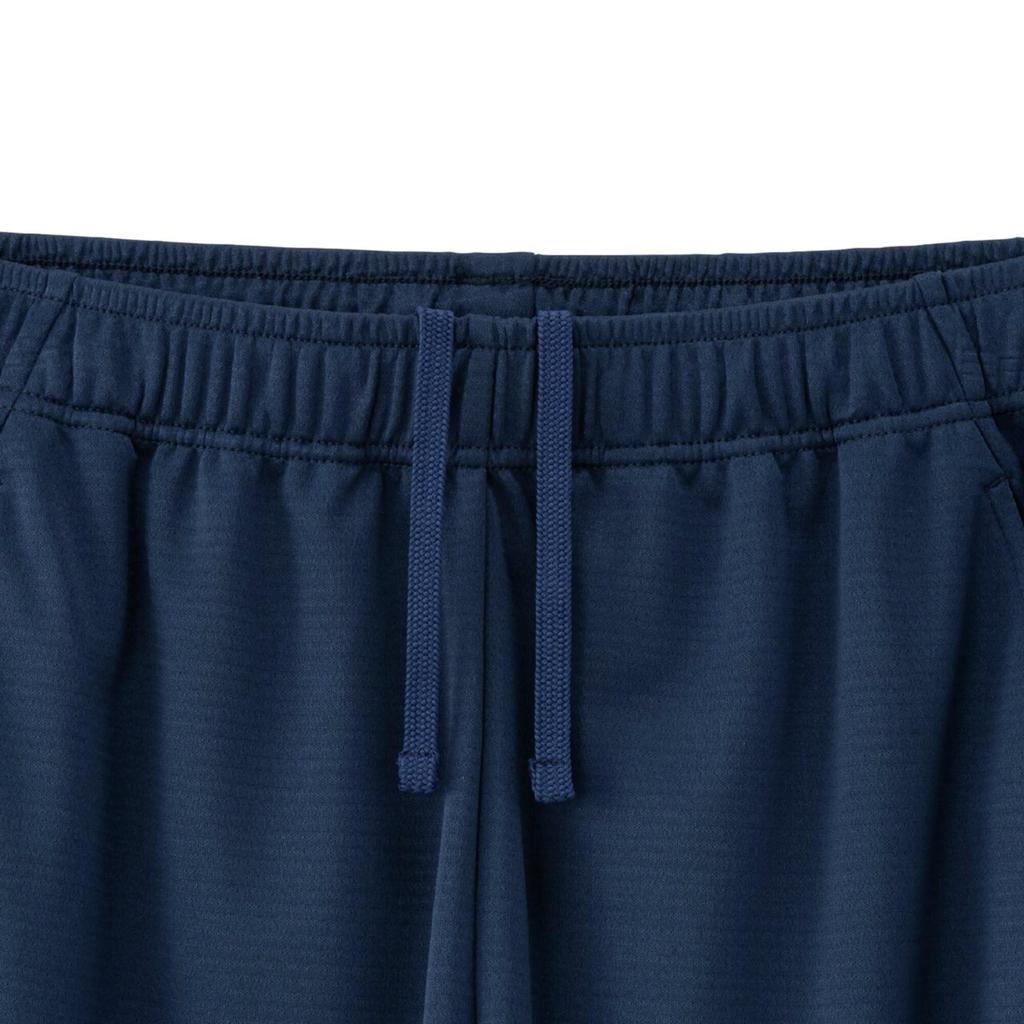 Mizuno Training Wear Navidry Knit Current Model Dress L Shorts, Shorts, Sweat-Absorbent, Quick-Drying, UV, UPF15, (32MDC190), Men's Navy/Silver,