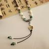 Qingge Ethnic Style Necklace, Retro Versatile Butterfly Color Glaze Pendant, Sweater Chain, Changchun Summer, Women'S Land