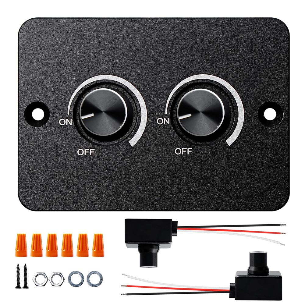 

DC 12V LED Dimmer Switch with Dual Independent Dimming USB Fast Charging and Memory for Vehicle Lighting Systems China Mainland