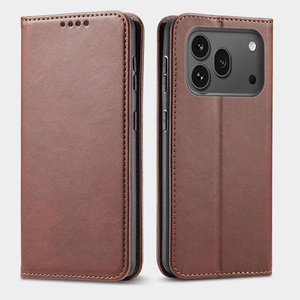 Premium PU Leather Wallet Phone Case for HONOR 600 Pro Magnetic Buckle Kickstand Shell