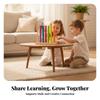 Children's Bead Counting Toy Wood Finish Wooden Abacus Brightly Colored for
