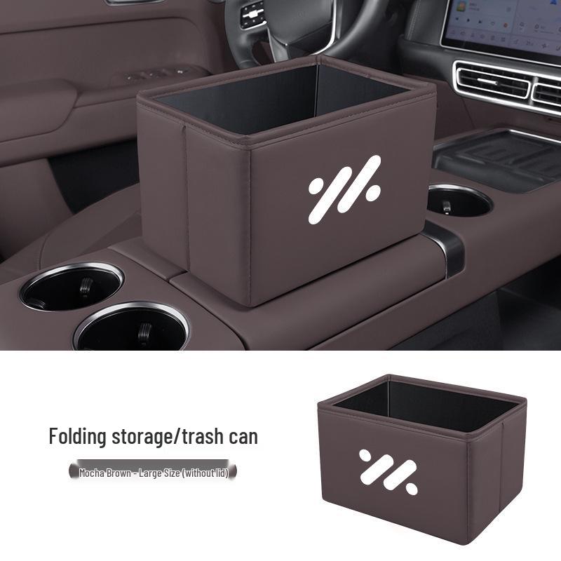 Zeekr L6/LS6/L7/LS7 Car Storage Box & Foldable Trash Can Organizer