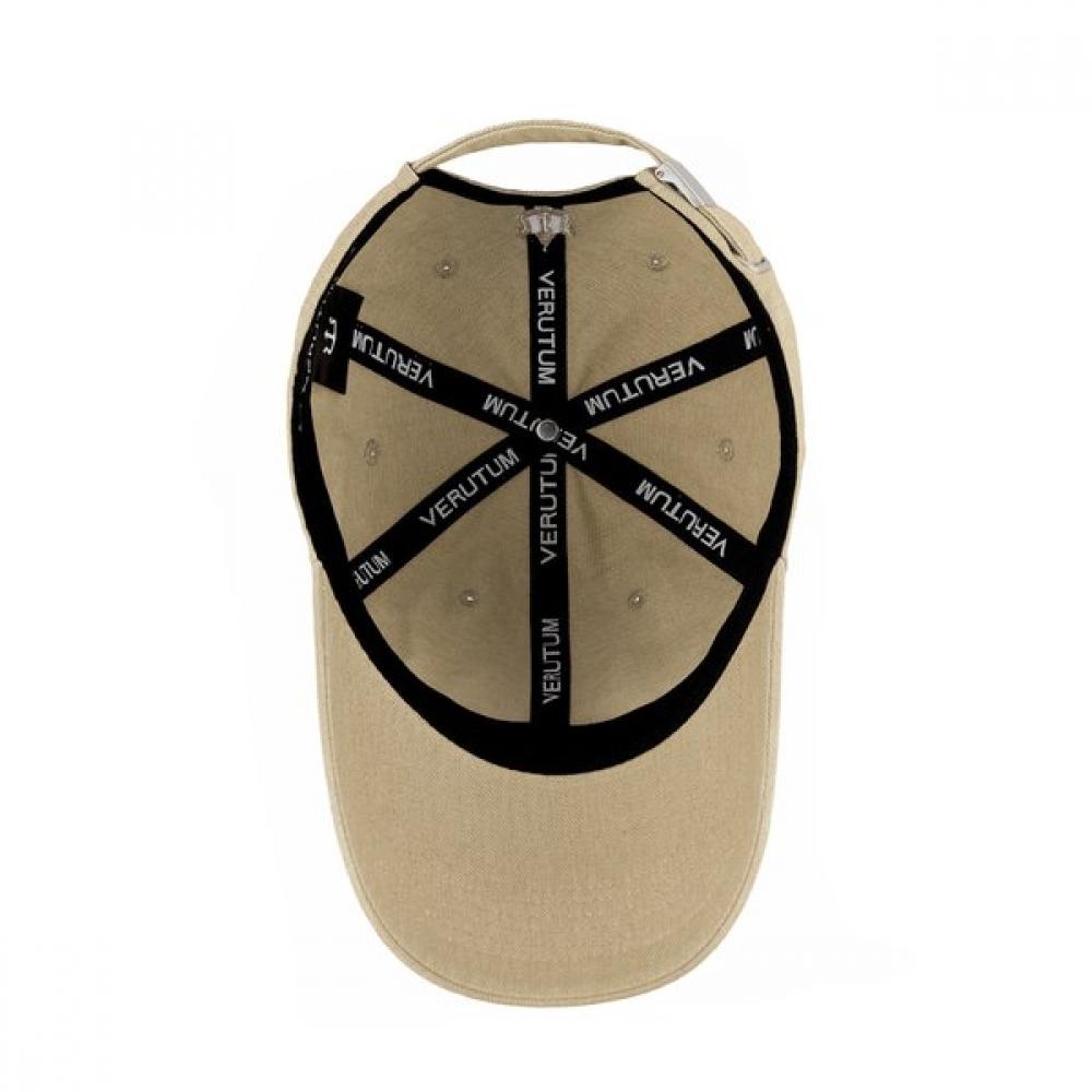 VERUTUM Side Logo Bio Washing Cap Beige Hw Bc249b