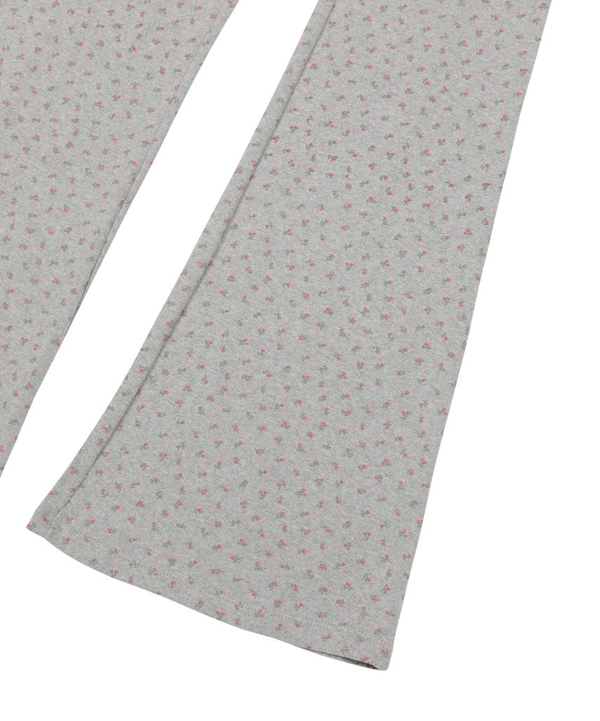 SUNDAY FRUIT MARKET W) Flower Flare Pant Gray