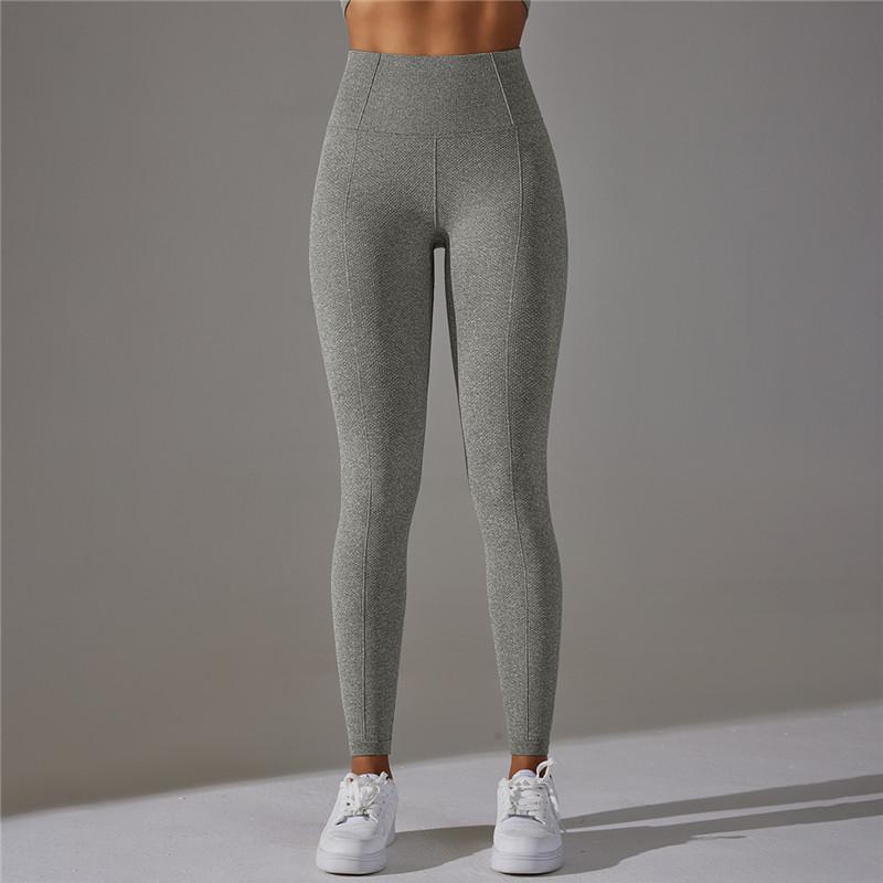 Nessaj Hip Lift Stretchy Shapewear Pants Knit High Waist Yoga Pants Outdoor Women Running Fitness Pants