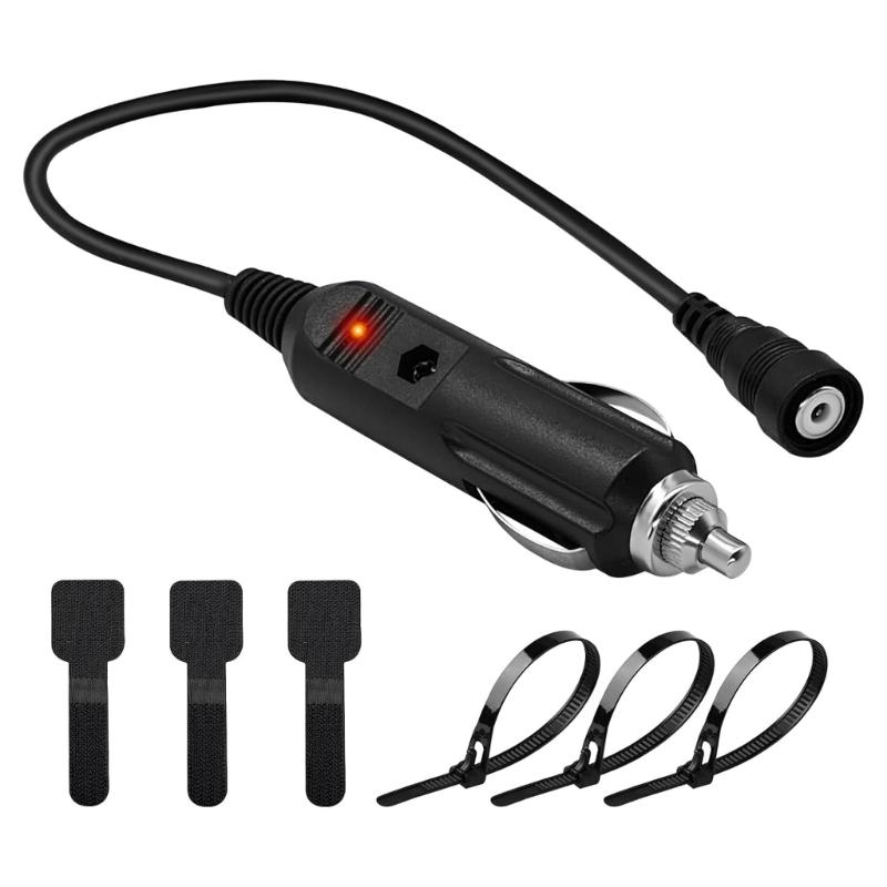 

High Efficiency 12V Adapter Cable Connector Power Cord For Motorcycle Snowmobile Heated Helmets And Riding Goggles 1
