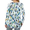 Dames Losse Ronde Hals Print Lange Mouw T-shirt Top Pullover