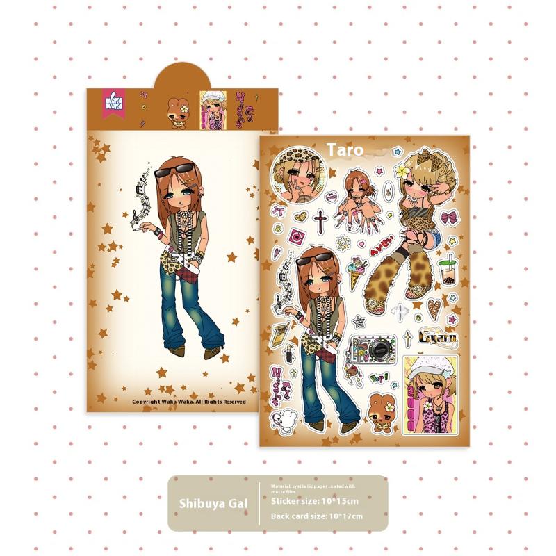1 Sheet Millennium Anime Story Phone Craft Diy Decoration Kawaii Character Scrapbooking Stickers Deco Stationery Decals