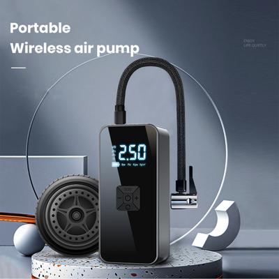 Pneumatika Přenosný vzduchový kompresor s svítilnou Digitální displej Tlakoměr v pneumatikách Bezdrátová elektrická pumpa na kolo