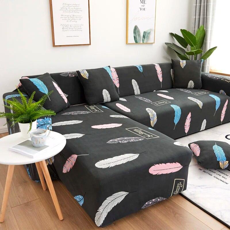 Elastic Sofa Slipcovers Sofa Covers for Living Room Housse Canape 1/2/3/4 Seat Couch Cover Stretch Sectional Furniture Protector