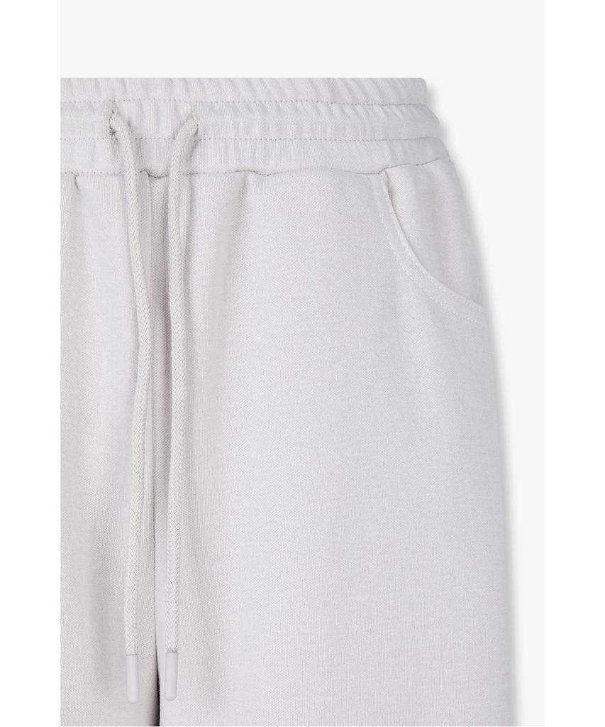 Bobeu Side Line Elastic Wide Pants_Light Gray 7156230008