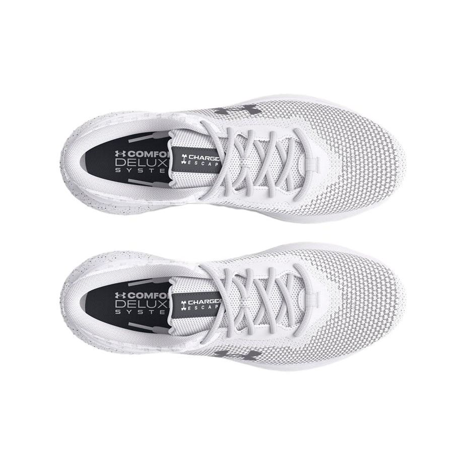 Under Armour Charged Escape 4 Round Toe Comfortable Fabric Shock Absorbing Breathable Low Top Short Distance Running Shoes Men Sneaker 3026521-101