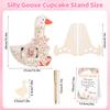 64 Pcs Silly Goose Baby Shower Guest Book Alternative Gender Reveal Party Decorations With 60 Diy Wood Slices 1 Sign In Guestboo