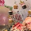Ferris Wheel Cupcake Stand Dessert Serving Tray Metal Cupcake Display 360° Rotatable for Wedding Party Furnishing Accessories