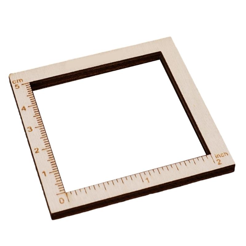 Dřevěná měrka na pletací jehlice Měrka na pletení Pletací nástroj Tkací měřicí nástroj Pletařské pravítko Háčkovací doplňky