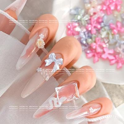 Bow Mix Nail Charms 3D Ice Translucent Multicolour Nail Decorations Accessories  Nail Art Enthusiasts