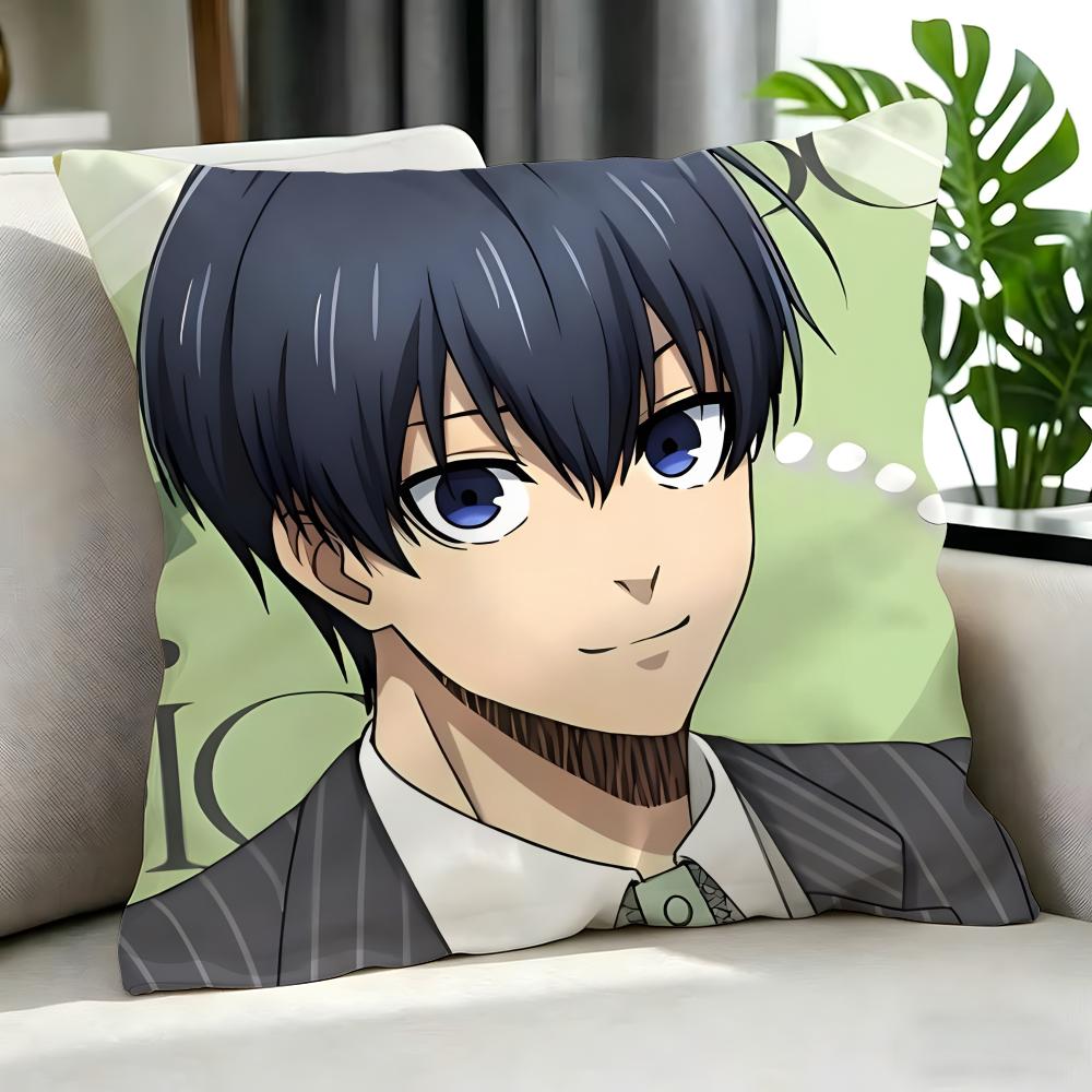 Anime Blue Lock Cushion Cover Cushion Cover Set 4Pcs 50X50 45X45 40X40 Pillowcase Decorative Sofa Home Decor