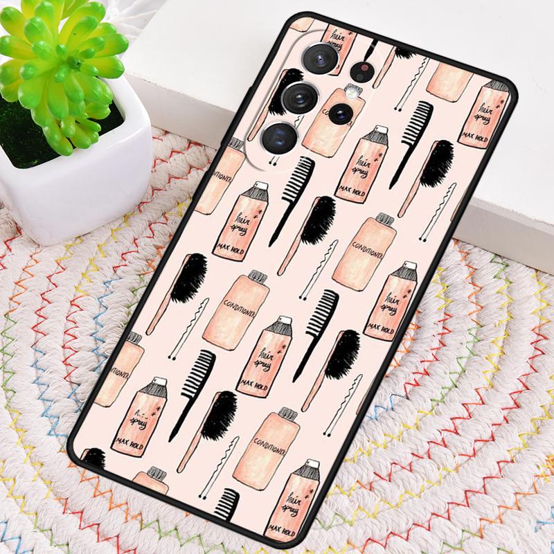 Barber Scissors Hairstylist Salon Pattern Phone Case for Samsung Galaxy Note 10 Pro S26 Ultra S23 S24 FE S25 S21 S22 PLUS Cover