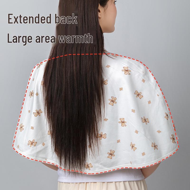 Extra großer weicher Plüsch-Postpartum-Schal: Hautfreundlicher Schulterwärmer für Zuhause & Büro