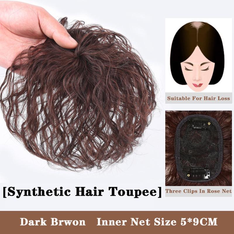 LUPU Synthetic Hair Pieces With Bangs Natural Black Brown Clip In Hair Extensions Hairpieces Heat Resistant Fiber For Women