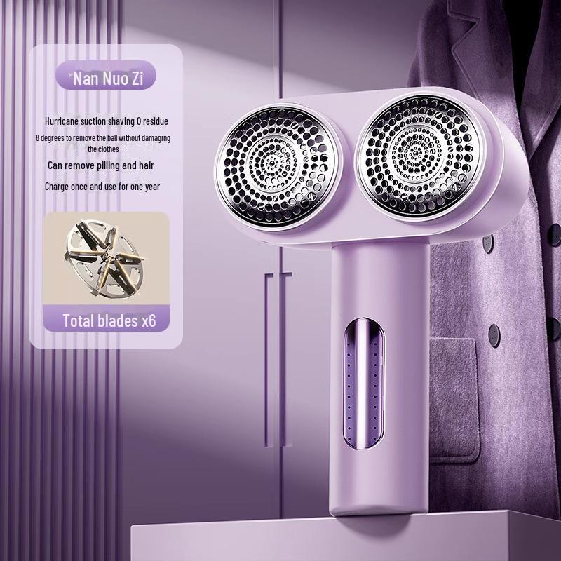 

Сертифицированный KC триммер для удаления комков шерсти с двумя головками: Быстрое и бережное удаление волос в домашних условиях