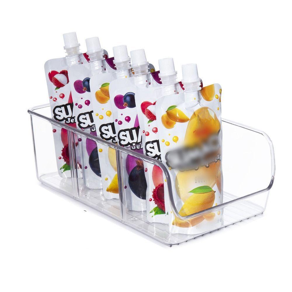 Clear Spice Packet Rack Clear Plastic Refrigerator Shelf Sturdy Pantry Organization Seasoning