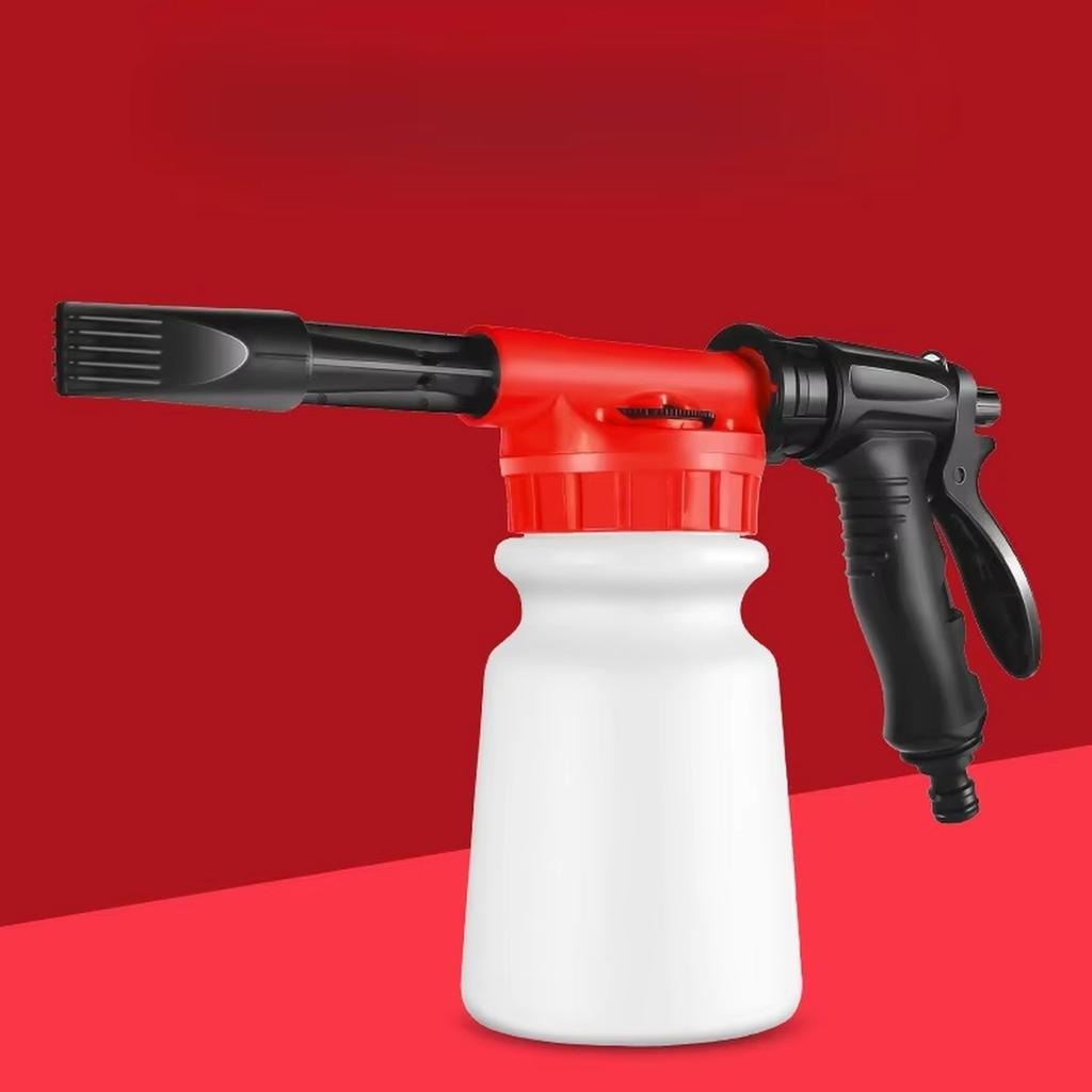 Foam , Garden Foaming Sprayer, 1l Handheld Pressurized Soap Dispenser, Adjustable Thick Foam Output, Hose Washer Accessory for Men Automobile Cleaning