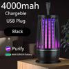 Lampada Uccidi Zanzare Portatile Ricaricabile USB Trappola Elettrica per Mosche Insetticida Zapper Luce Anti Zanzare Silenziosa per Esterno