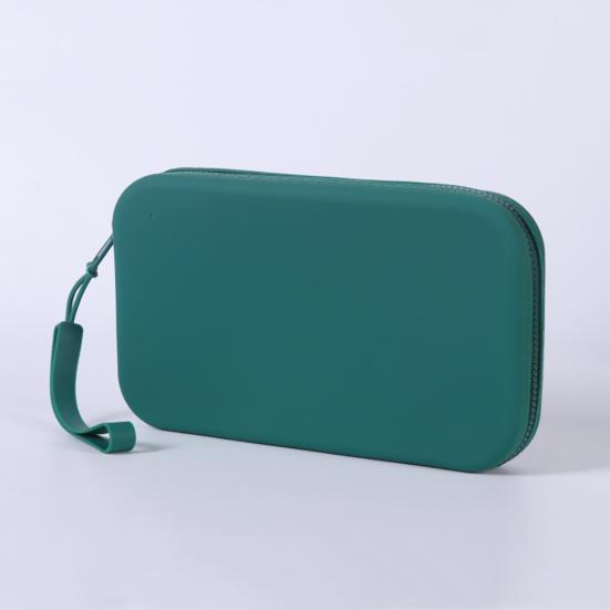 Silikonowy piórnik estetyczny saszetka na ołówki wielofunkcyjna zapinana na zamek kosmetyczka do przechowywania artykułów piśmienniczych pędzli do makijażu kluczy