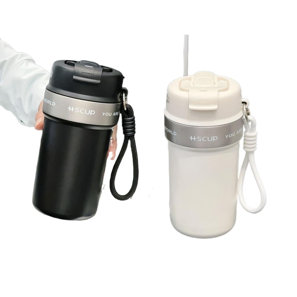 Stainless Steel Thermal Insulation Coffee Cup Large Capacity Accompanying Cup Portable Thermos Cup