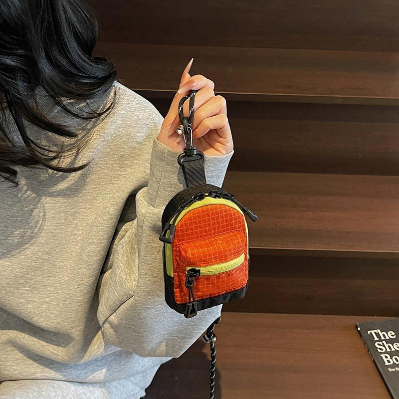 Zero Wallet Trendy Mini Child Neck Bag Key and Earphone Bag