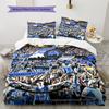 Charlotte FC Pattern Bedding Home Decoration Birthday Gift (1 * duvet cover + 2 * pillowcase, without core)