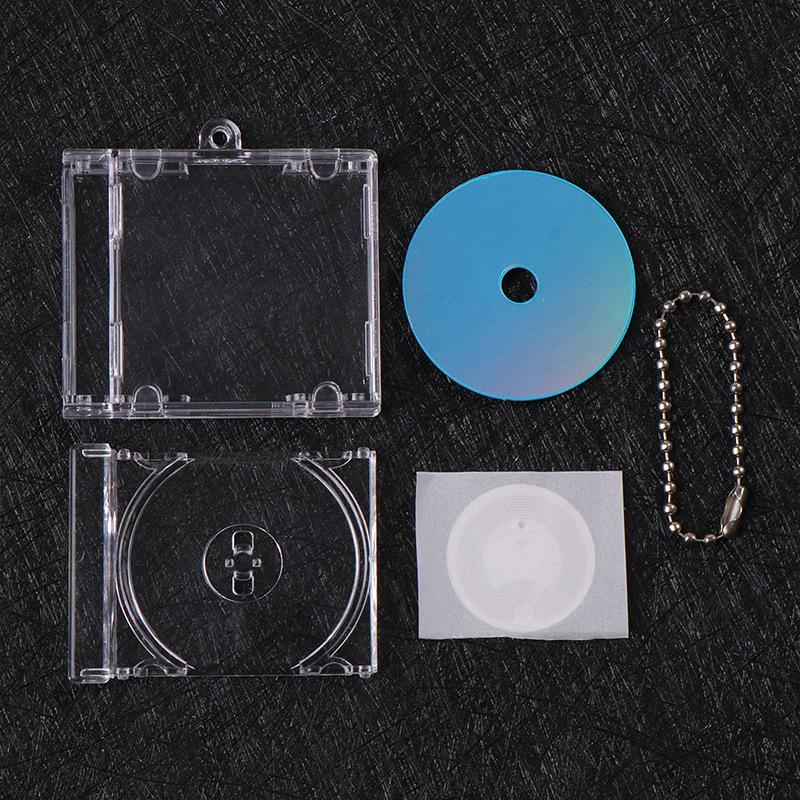 NFC DIY Leeres Album Schlüsselanhänger Mini CD-Disc Hülle Gedenkanhänger Für Rucksack Dekoration