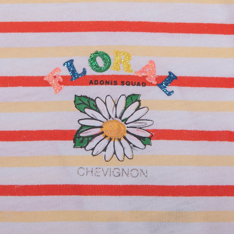 Children's Short Striped Cotton Dress CHEVIGNON