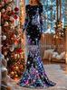 2025 Halloween European & American Skull Skeleton 3D Print Bodycon Skirt
