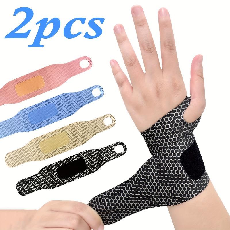 2PCS Breathable Wrist Guard for Men and Women - Adjustable Elastic Sports Wrist Guard, Compression Wrist Strap and Support