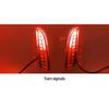 2PCS Car LED Reflector Light For Toyota Corolla Cross 2020 2021 2022 Rear Fog Lamp Bumper Brake Light Dynamic Turn Signal