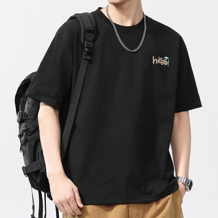 New Summer Men's Round Neck Short T-shirt Short Sleeve Thin Casual Youth Half-sleeved Shirt