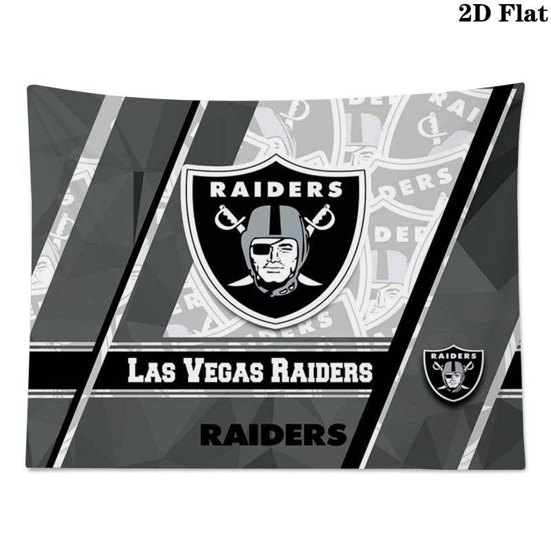 Las Vegas Raiders Wall Tapestry Aesthetic Wall Hanging Printed Fabric Blanket Decorative Tapestries for Bedroom Living Room Home Decor