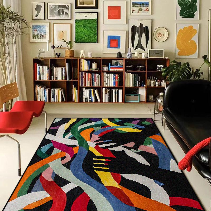 Abstract Creative Carpet for Living Room Decor Sofa Table Large Area Rugs Bedroom Kitchen Hallway Balcony Floor Mat Anti-slip