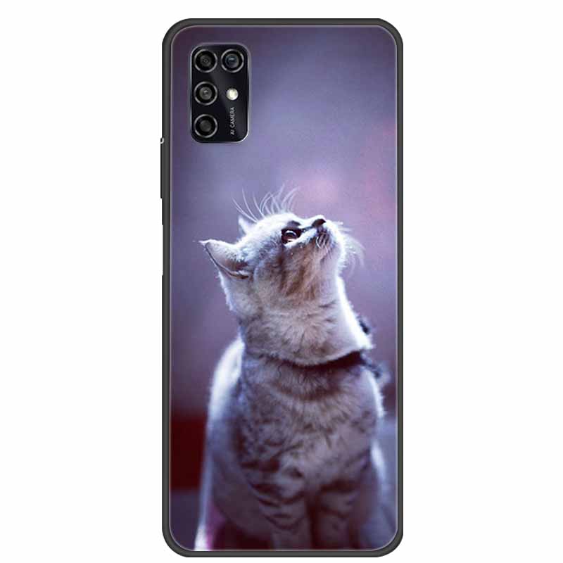 For ZTE Blade V2020 Smart Case Black Bumper Silicon TPU Soft Phone Cover Case For ZTE Blade V20 Smart 8010 Funda Cartoon Coque